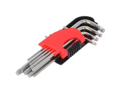 Torx Winkelschlüssel Satz extra lang - 9 tlg. - Winkelschlüsselsatz Torx