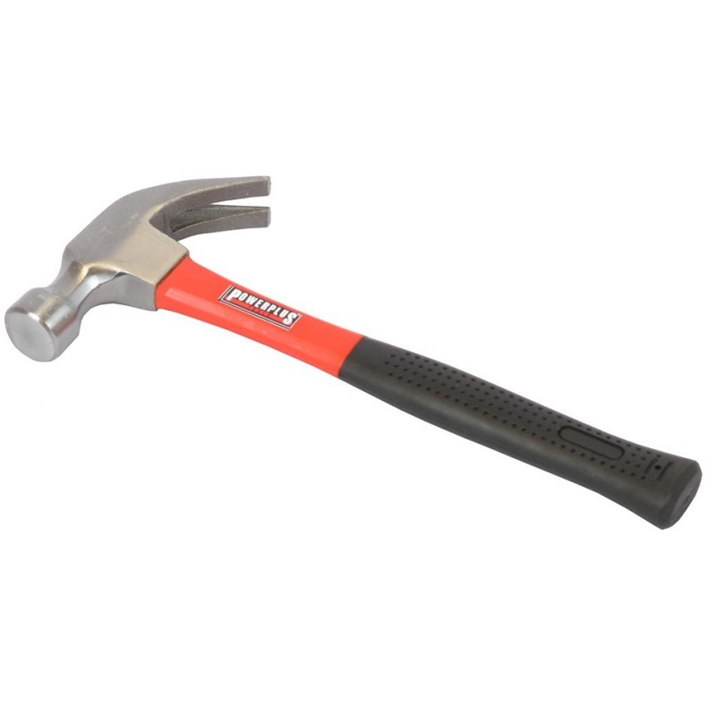 RS PRO Hammer, Klauenhammer Flach aus C-Stahl Fiberglas-Stiel