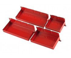 4 Werkzeug Ablagen Magnetisch ( Rot )