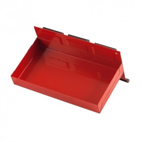 Werkzeug Ablage (Rot) mit Magnet 21 x 11,5 x 3 cm - Ablagekasten magnetisch