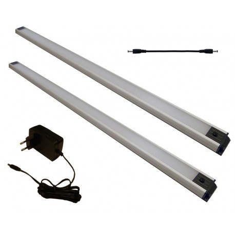 Komplettes LED Beleuchtungsset mit 2 LED Lampen, Anschlusskabel und 12 Volt Adapter