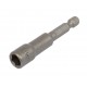 Bit Adapter Stecknuss 1/4" Sechskant Set 5 Stk. - 8 mm Schlüsselweite. Länge 65 mm - Nuss Adapter magnetisch für Akkuschrauber
