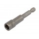 Bit Adapter Stecknuss 1/4" Sechskant - 10 mm Schlüsselweite. Länge 65 mm - Nuss Adapter magnetisch für Akkuschrauber