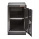 Werkstattschrank SCHWARZ + schwarzen Untergestell - 1 Tür - Abm. 480 x 458 x 844 mm. 