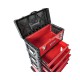 Profi Werkzeugtrolley - Werkzeugkoffer - rot 4 teilig mit stapelbaren Werkzeugkisten