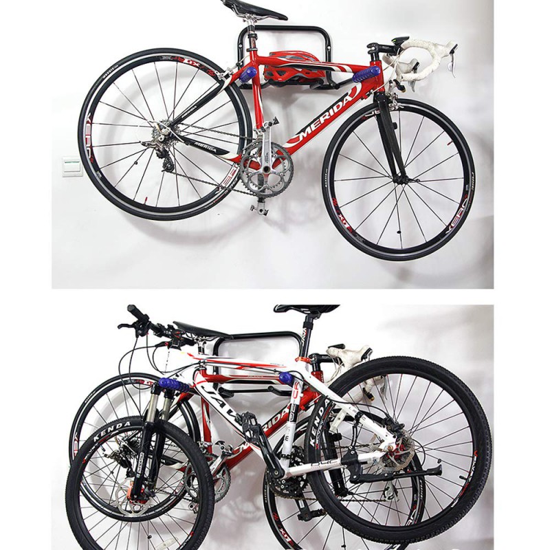 Klappbarer Fahrradwandhalter 2er-Set für Rahmeneinhängung je 30kg