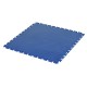 PVC Klick Fliesen blau 500 x 500 x 6 mm. Bodenfliesen für den industriellen Einsatz - Hammerschlag mit Anti-Rutsch-Profil