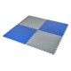 PVC Klick Fliesen grau 500 x 500 x 6 mm. Bodenfliesen für den industriellen Einsatz - Hammerschlag mit Anti-Rutsch-Profil