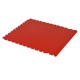 PVC Klick Fliesen rot 500 x 500 x 6 mm. Bodenfliesen für den industriellen Einsatz - Hammerschlag mit Anti-Rutsch-Profil