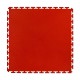 PVC Klick Fliesen rot 500 x 500 x 6 mm. Bodenfliesen für den industriellen Einsatz - Hammerschlag mit Anti-Rutsch-Profil