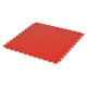 PVC Klick Fliesen rot 500 x 500 x 6 mm. Bodenfliesen für den industriellen Einsatz - Hammerschlag mit Anti-Rutsch-Profil