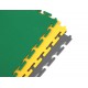 PVC Klick Fliesen grün 500 x 500 x 6 mm. Bodenfliesen für den industriellen Einsatz - Hammerschlag mit Anti-Rutsch-Profil
