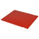 PVC Klick Fliesen rot 500 x 500 x 7 mm. Industrieller Werkstattboden mit runden Noppen