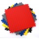 PVC Klick Fliesen rot 500 x 500 x 7 mm. Industrieller Werkstattboden mit runden Noppen