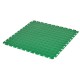 PVC Klick Fliesen grün 500 x 500 x 7 mm. Industrieller Werkstattboden mit runden Noppen