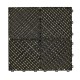 Klickfliesen offen schwarz 395 x 395 x 18 mm - Kunststoff Bodenfliese mit offener Struktur