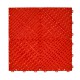 Klickfliesen offen rot 395 x 395 x 18 mm - Kunststoff Bodenfliese mit offener Struktur