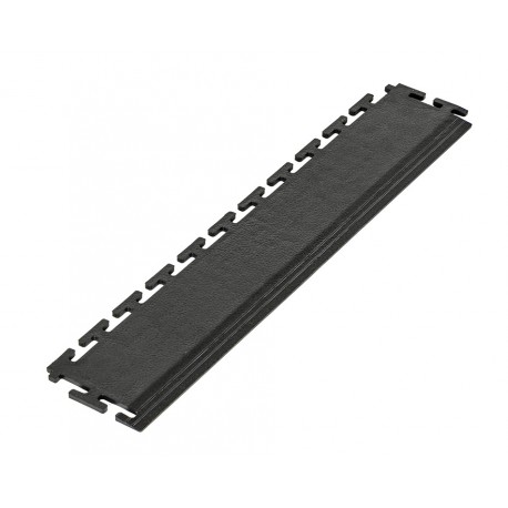 PVC Kantenleiste schwarz - Abschlussleiste 500 x 100 mm für industrielle PVC Klickfliesen