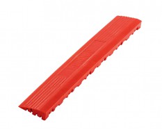 Kunststoff Kantenleiste rot - Abschlussleiste 400 x 60 mm für 1810 + 1813 Klickfliese type 2