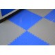 PVC Klick Fliesen grau 500 x 500 x 7 mm. Industrieller Werkstattboden mit runden Noppen