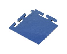 PVC Eckstück blau 100 x 100 x 6 mm. für industrielle PVC Klickfliesen