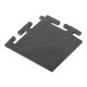 PVC Eckstück schwarz 100 x 100 x 6 mm. für industrielle PVC Klickfliesen