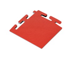 PVC Eckstück rot 100 x 100 x 6 mm. für industrielle PVC Klickfliesen