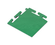 PVC Eckstück grün 100 x 100 x 6 mm. für industrielle PVC Klickfliesen