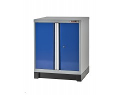 Werkzeugschrank mit 2 Türen Blau und Grau 72 x 57 x 90 cm