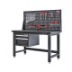 Werkbank für Elektronik mit Lochwand und Schubladeneinheit 152 cm - Montagetisch für Elektronik
