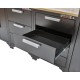 Komplette Werkstatteinrichtung basic line - 328 x 193 cm-  Werkbank mit Hartholzplatte, Werkzeugschrank - 7 Schubladen