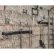 Aufbewahrungskorb Metall zum einhängen 29 x 20 x 7 cm - Gitterkorb eckig - Metallkorb - Aufbewahrung - Gerätehalter
