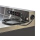 Power Frame (einbau) mit 3 Steckdosen, 2 USB-Anschlüssen und Kabel mit Stecker