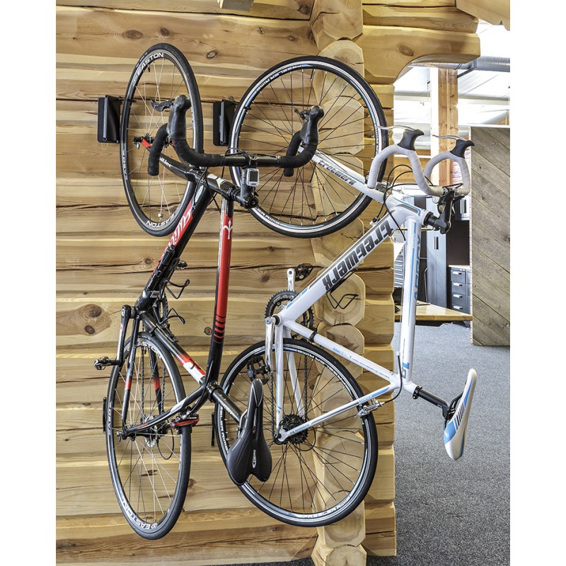 Fahrrad-Wandhalterung mit Reifenablage – Fahrrad-Aufbewahrungsregal,  einfach zu installieren – platzsparende Halterung, Haken für Straßen-,  Berg- oder Hybridräd…