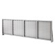 Werkbank Set - Werkbank 200 cm grau + Lochwand inkl. Werkzeughaken