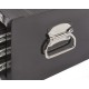 Profi Werkbank 150 cm grau inkl. Werkzeugkiste 3 Schubladen in schwarz