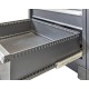 Komplette Werkstatteinrichtung Heavy duty mattschwarz, Werkbank mit Multiplexplatte, 12 Schubladen, 379,5 x 200 cm