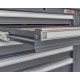 Komplette Werkstatteinrichtung Heavy duty mattschwarz, Werkbank mit Multiplexplatte, 12 Schubladen, 379,5 x 200 cm