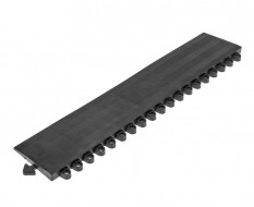 PVC Kantenleiste schwarz - Abschlussleiste 400 x 80 x 11,5 / 3,5 mm für 1815 Klickfliese type 1