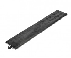 PVC Kantenleiste schwarz - Abschlussleiste 400 x 80 x 11,5 / 3,5 mm für 1815 Klickfliese type 2