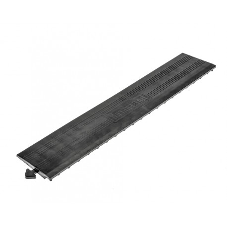 PVC Kantenleiste schwarz - Abschlussleiste 400 x 80 x 11,5 / 3,5 mm für 1815 Klickfliese type 2