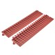 Anti-Rutsch-Klickfliesen - PVC Werkstattmatte - Anti-Ermüdungsmatte, Farbe schwarz/rot, Maße 216 x 96 x 1,2 cm.