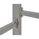 Profi Werkbank 150 cm grau - Werkbank 1,5 M + Lochwand und 5 Schubladen Werkstattwagen (grau)