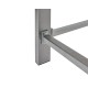 Übereck Werkbank 310 cm x 260 cm grau mit Hartholzplatte + 2 x Werkstattwagen 5 Schubladen - über Eck Werkbank