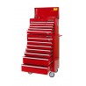 Werkzeugwagen Satz 16 Schubladen. Rot