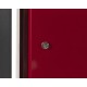 Hochschrank Metall Rot / Werkstattschrank 60 breit 57 tief und 200 cm hoch - 1 Tür.