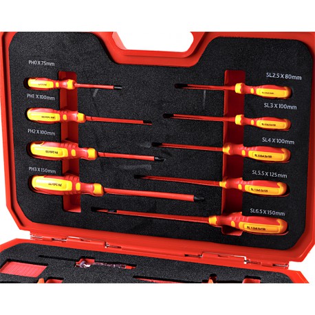 KapStrom 3-teiliges Elektriker-Zangen-Set, professionelle isolierte und