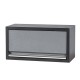 Werkstatteinrichtung mit Hartholzplatte, Lochwand Mattschwarz, Werkzeugschrank aus Metall - 332 x 46 x 200 cm