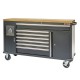 Mobile Werkbank & Werkzeugwagen 168 x 46 x 103 cm – mit 220V & USB-Anschlüssen