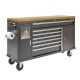Mobile Werkbank & Werkzeugwagen 168 x 46 x 103 cm – mit 220V & USB-Anschlüssen
